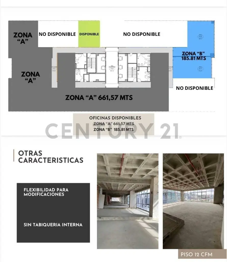 Venta Oficina 185,81m,2 en Obra Gris. - 7