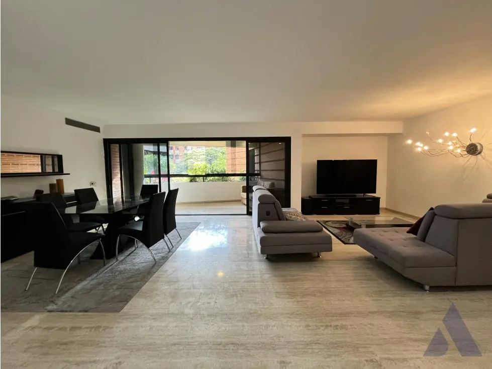 Alquilo apartamento 220m2 amoblado en campo alegre