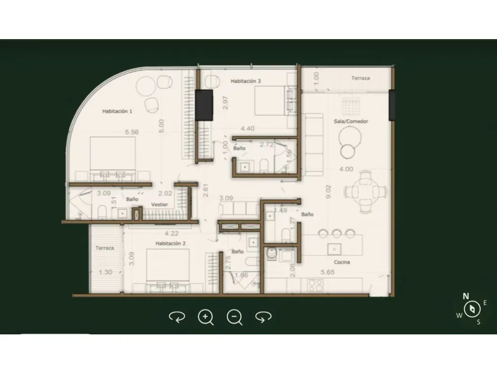 Se vende Apto 140,96m² 3h/3.5b/2p Las Mercedes - 10