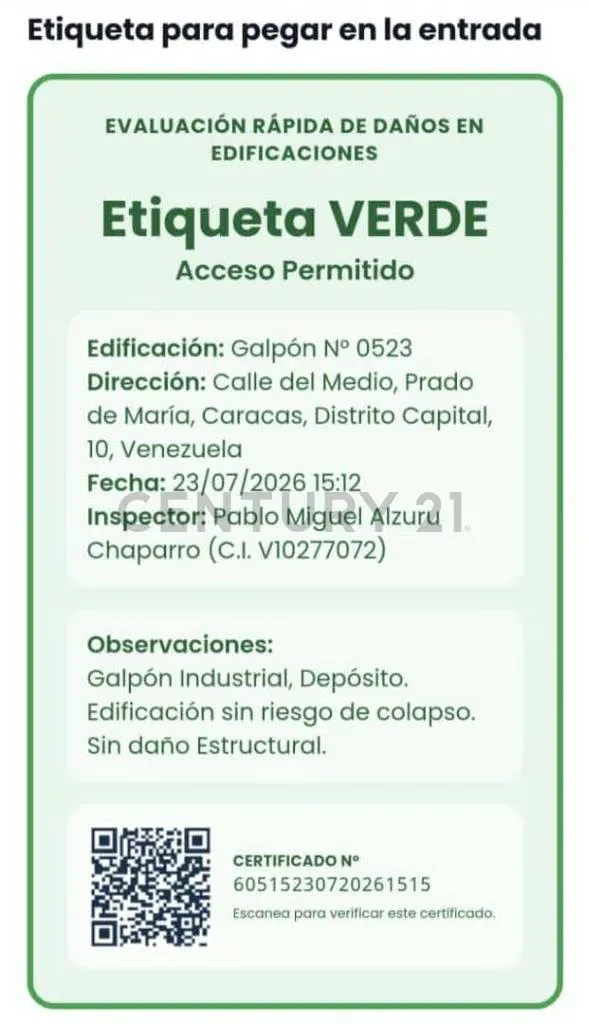 Galpon en venta en El Prado de Maria, Caracas - 10