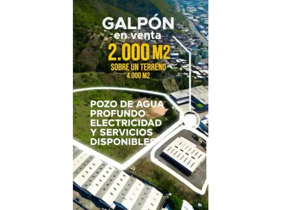 Se vende galpón industrial + terreno 73.000m2 Guarenas - 2