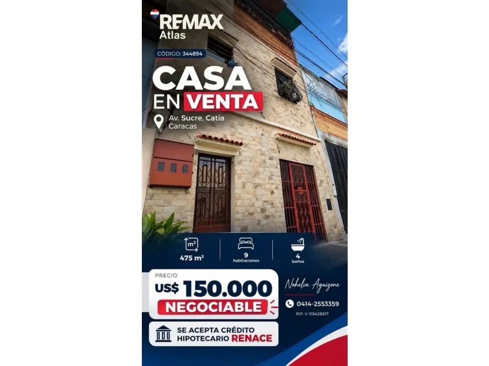 Casa En Venta Av.Sucre, Catia - 2