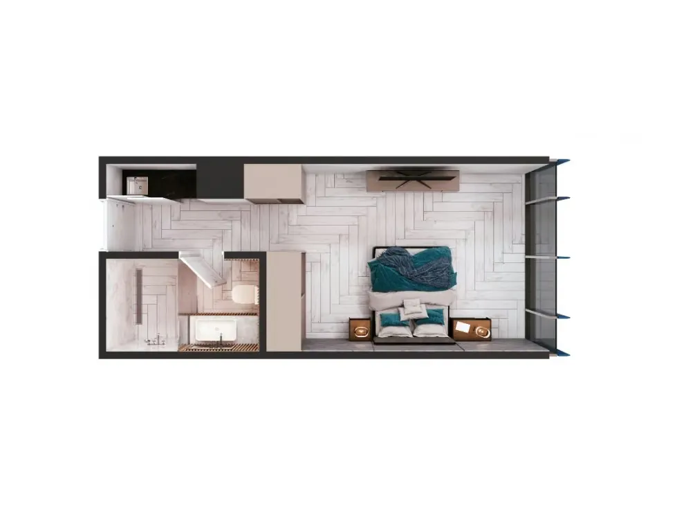 VENTA DE APARTAMENTO DE LUJO 36.40m2 EN TORRE SKY PARK, LAS MERCEDES - 2