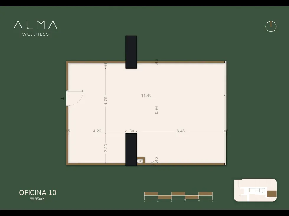 VENTA DE OFICINA CON FINANCIAMIENTO, 88.85m², ALMA WELLNESS CARACAS - 2