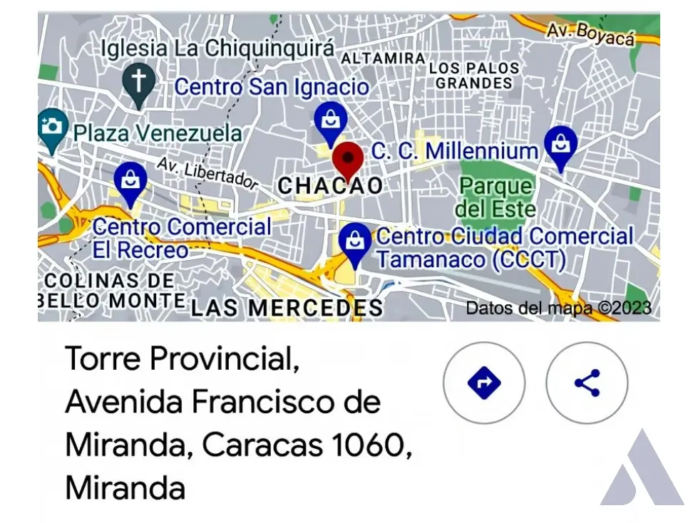 Vendo oficina 148m2 Torre Provincial Chacao 6537 - 37