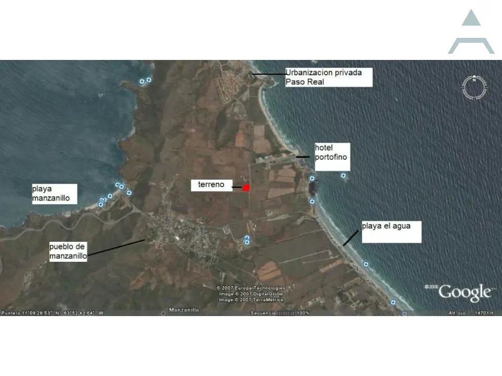 Se vende terreno 3227m² Playa El Agua - 3