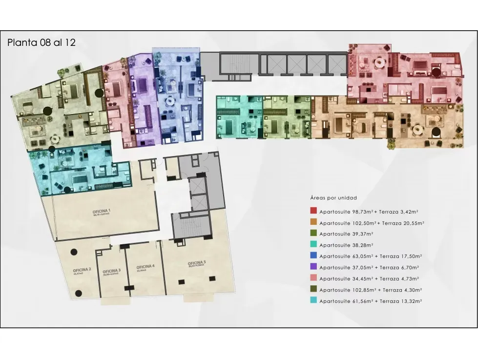 VENTA OFICINA DE LUJO 45.47M2 TORRE PROMENADE, LAS MERCEDES - 2