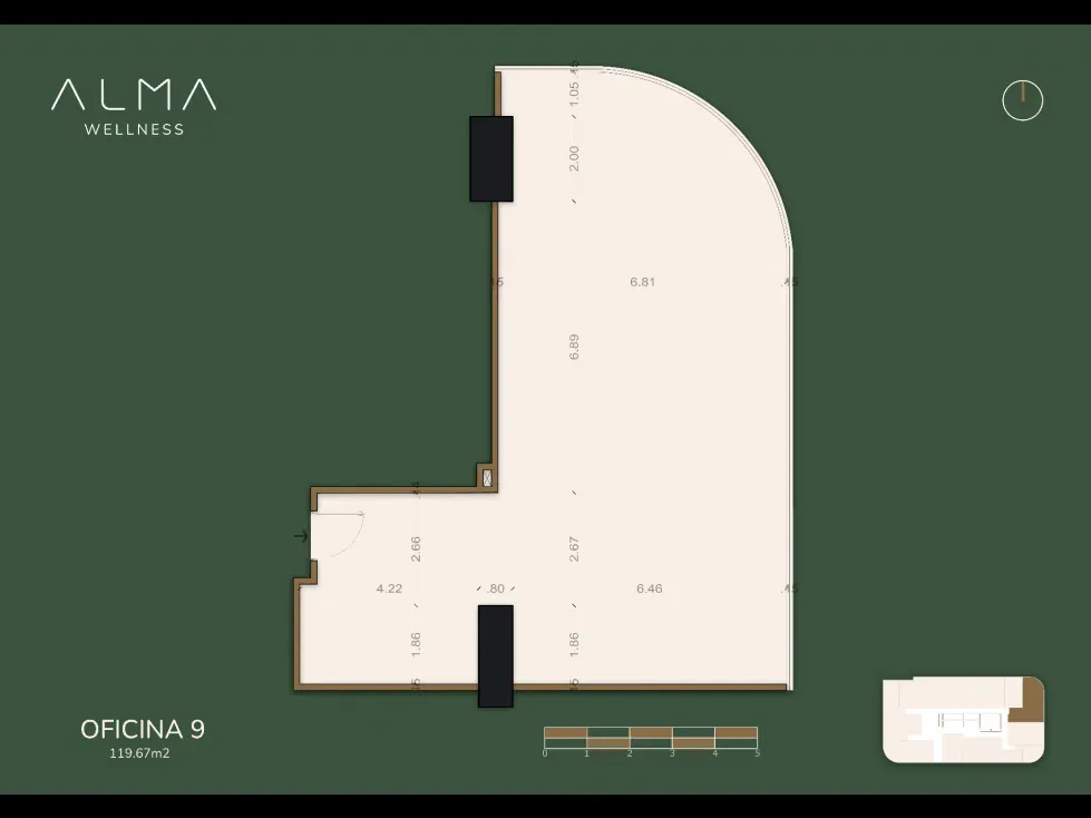 VENTA DE OFICINA CON FINANCIAMIENTO, 119.67m², ALMA WELLNESS CARACAS - 3