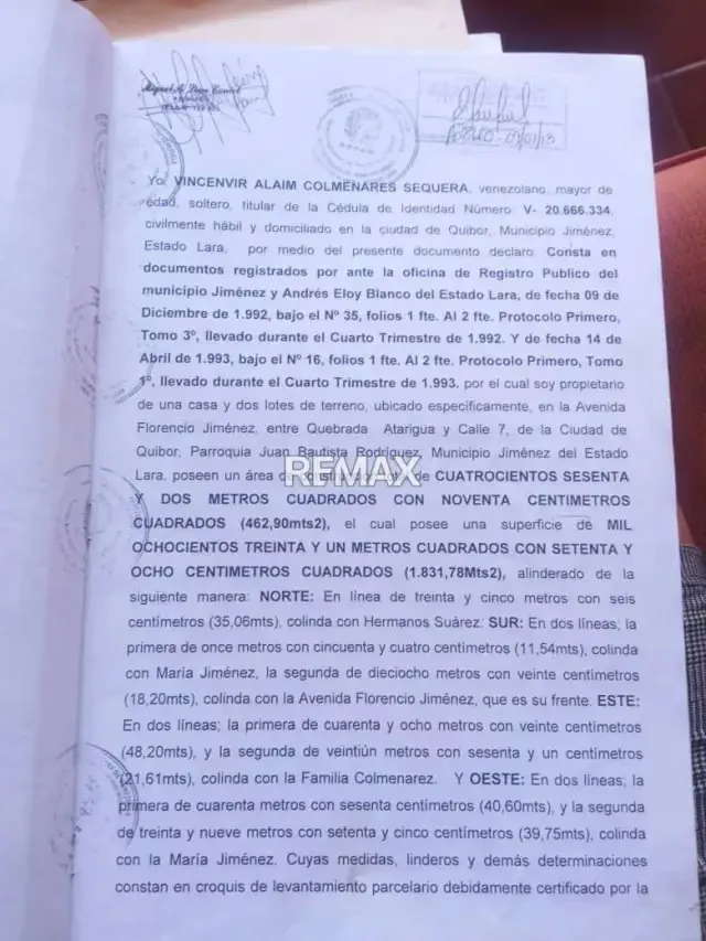 En Quibor Excelente terreno y casa comercial Ubicado en una de las avenidas con la afluencia de vehículos de la zona. Av principal Florencio Gimenez - 12
