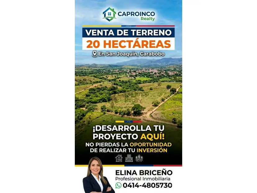 Venta de Excelente Terreno en San Joaquín de 20 hectáreas