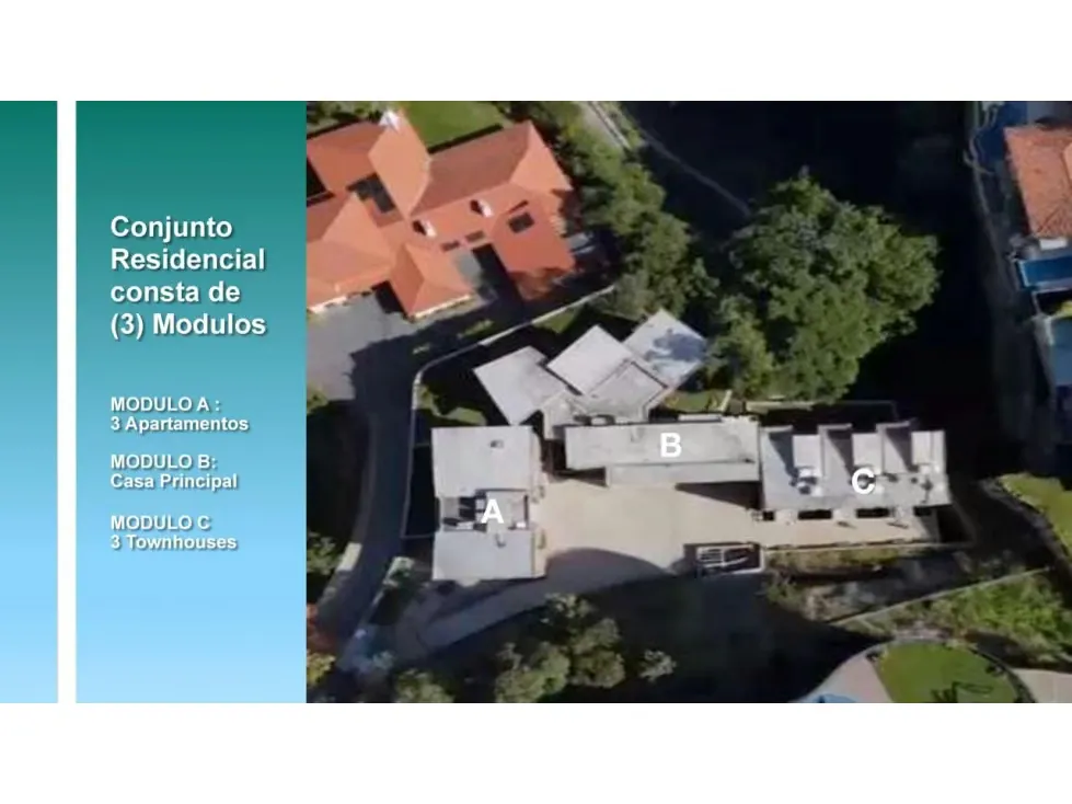 Se Vende Conj. Resd.-2.719m²C-1Casa+3Apto+3TH-Lomas De Las Mercedes-RG - 3