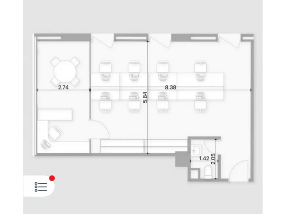 Alquiler Oficinas Torre Nest Las Mercedes 280m2+ Ter..10000$ Obra Gris - 38