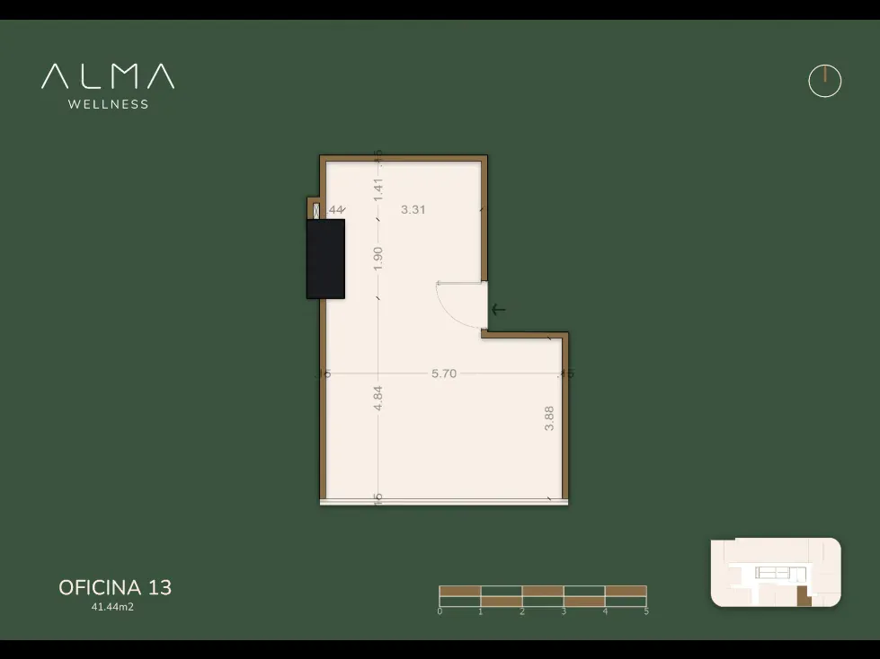 VENTA DE OFICINA CON FINANCIAMIENTO, 41.44m², ALMA WELLNESS CARACAS - 2