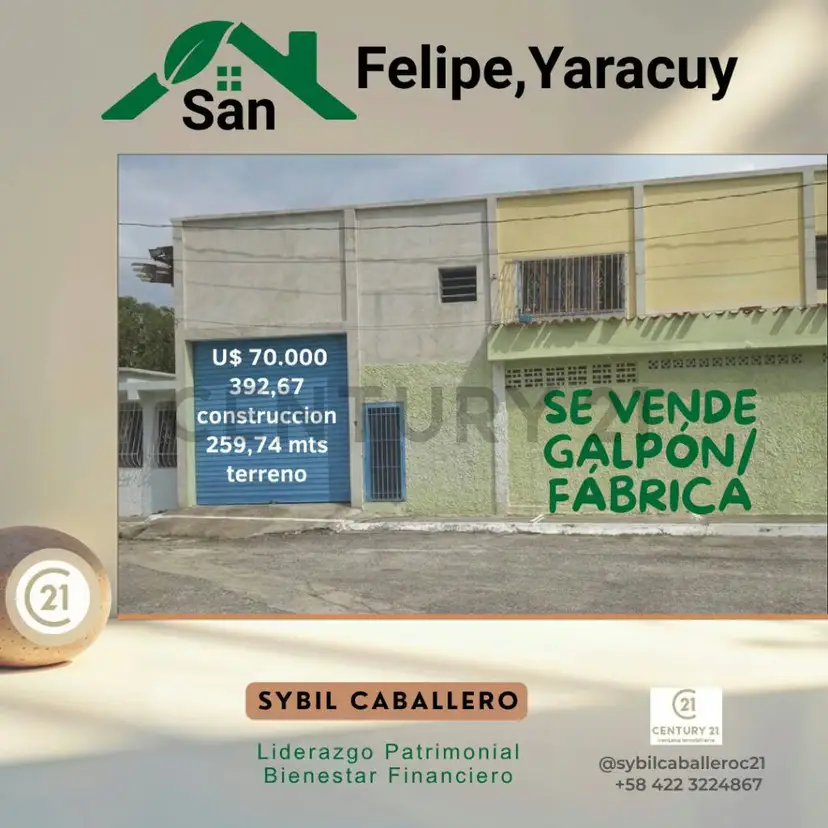 Inversión Negocio- Galpón Fabrica- San Felipe