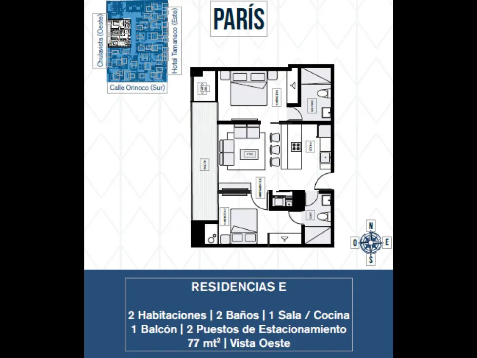 VENTA DE APARTAMENTO DE LUJO 77m2, LAS MERCEDES, BARUTA, CARACAS - 3