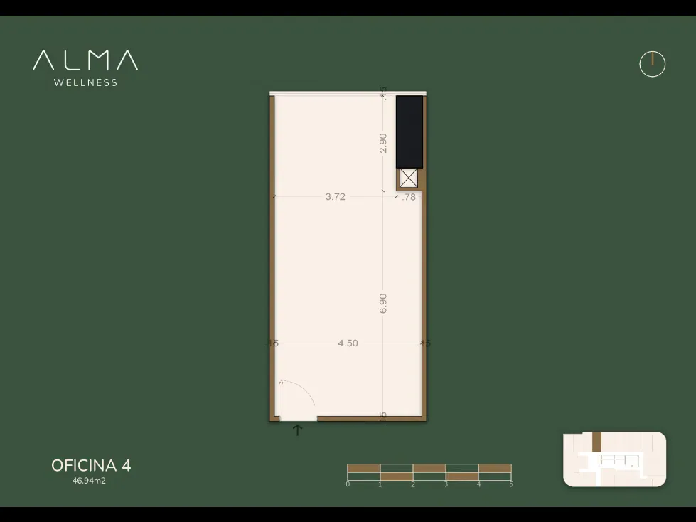 VENTA DE OFICINA CON FINANCIAMIENTO, 46.94m², ALMA WELLNESS CARACAS - 2