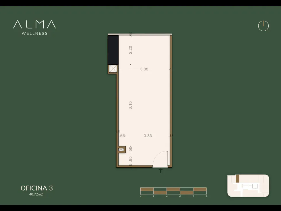 VENTA DE OFICINA CON FINANCIAMIENTO, 40.72m², ALMA WELLNESS CARACAS - 2