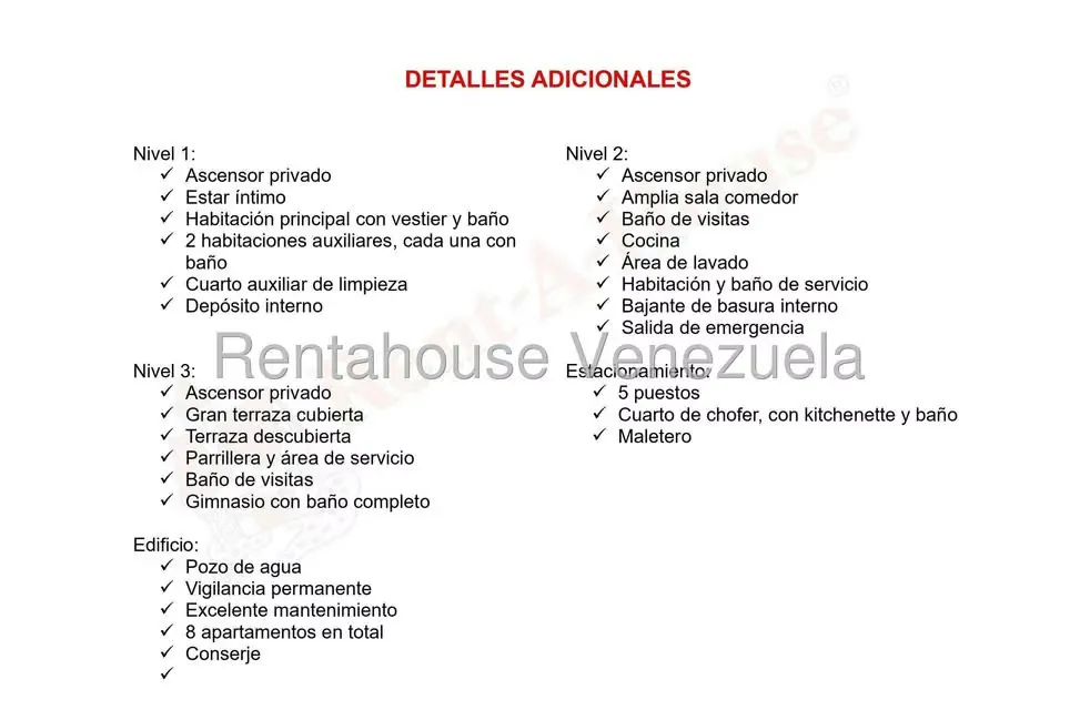 Apartamento (Penthouse) en Venta en Alta Florida, Distrito Metropolitano - 66