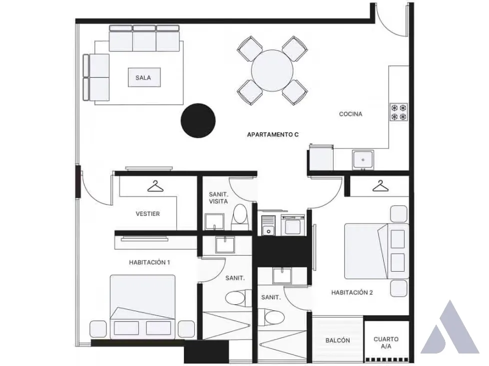 Vendo apartamento 100m2 Las Mercedes 8171 - 5