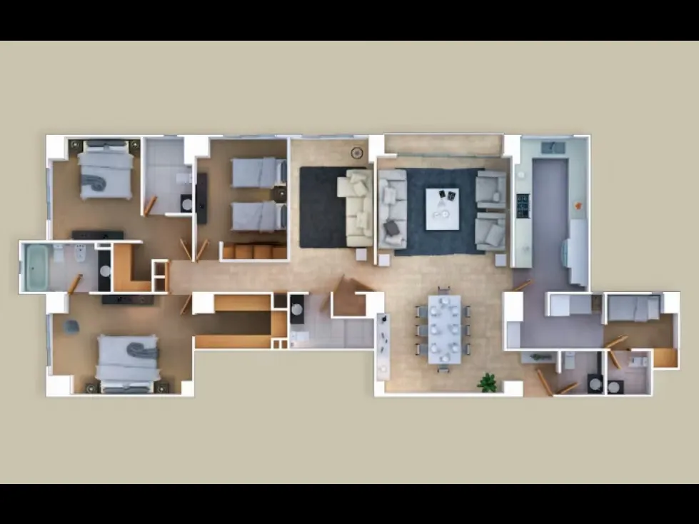 VENTA APARTAMENTO 197m2(22C) URB. MACARACUAY, MPIO SUCRE, CARACAS - 2