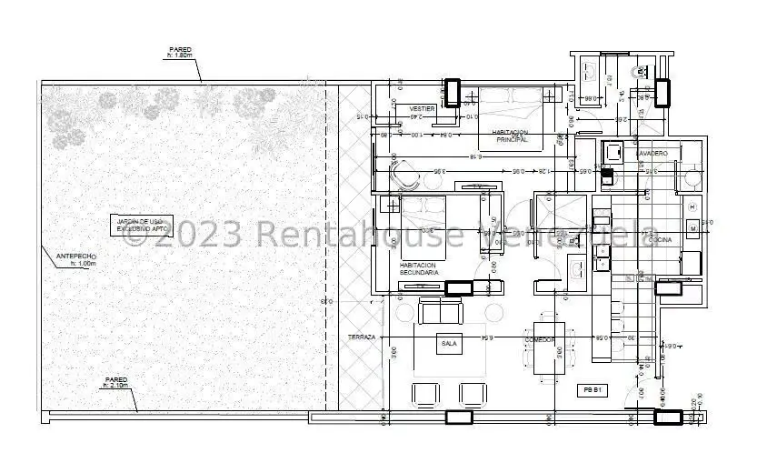 Apartamento (1 Nivel) en Venta en La Lagunita Country Club, Distrito Metropolitano - 24