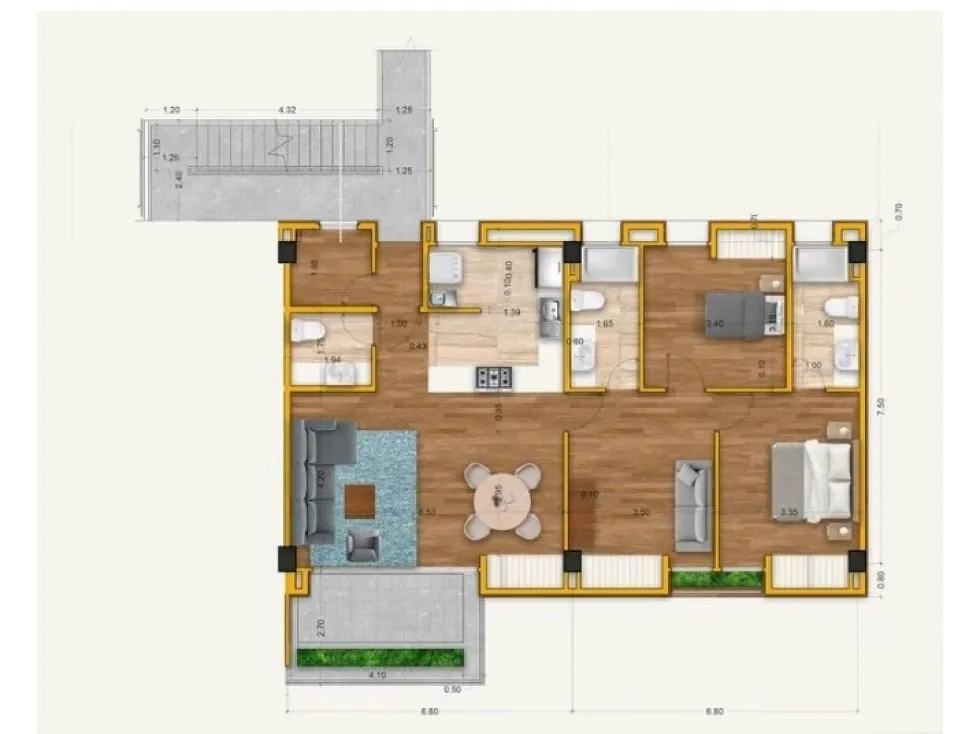 Alto Hatillo Apartamento 128m2 a estrenar con financiamiento - 9