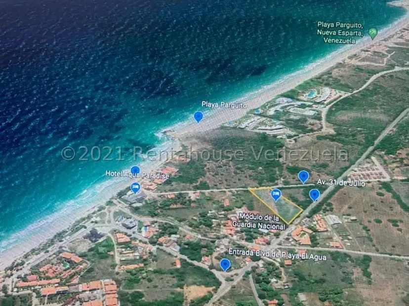 Terreno (Comercial) en Venta en Playa El Agua, Nueva Esparta