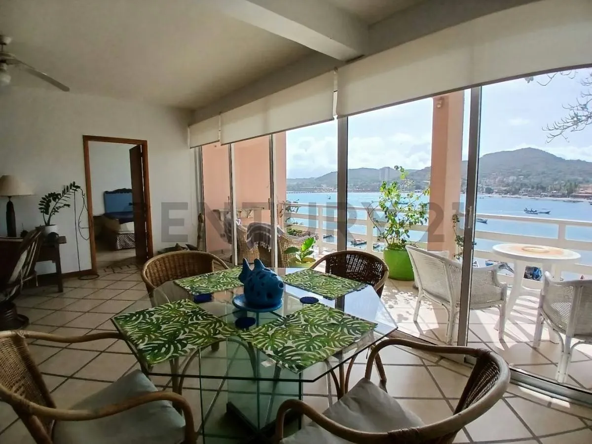 Apartamento renta fija con vista a la bahía de Pampatar desde la terraza. - 3