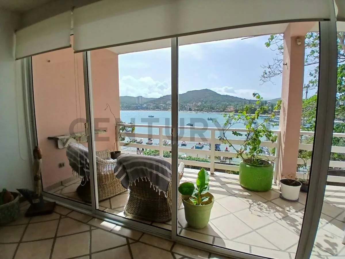 Apartamento renta fija con vista a la bahía de Pampatar desde la terraza. - 4