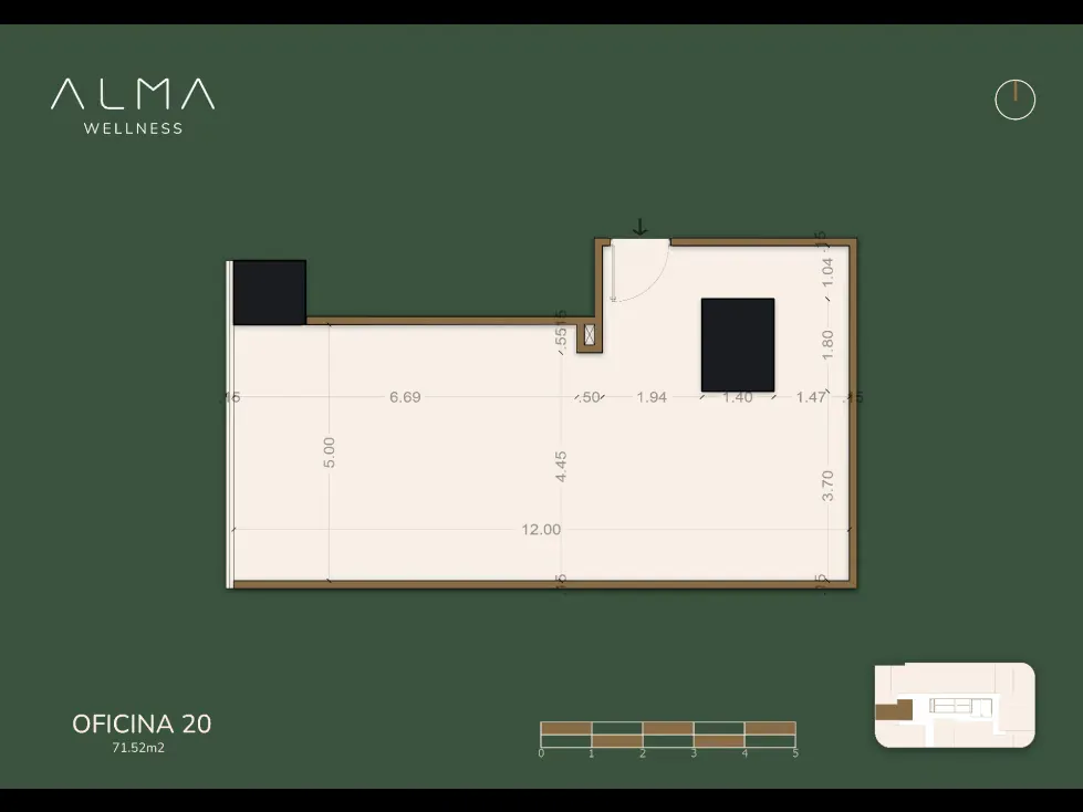 VENTA DE OFICINA CON FINANCIAMIENTO, 71.52m², ALMA WELLNESS CARACAS - 2