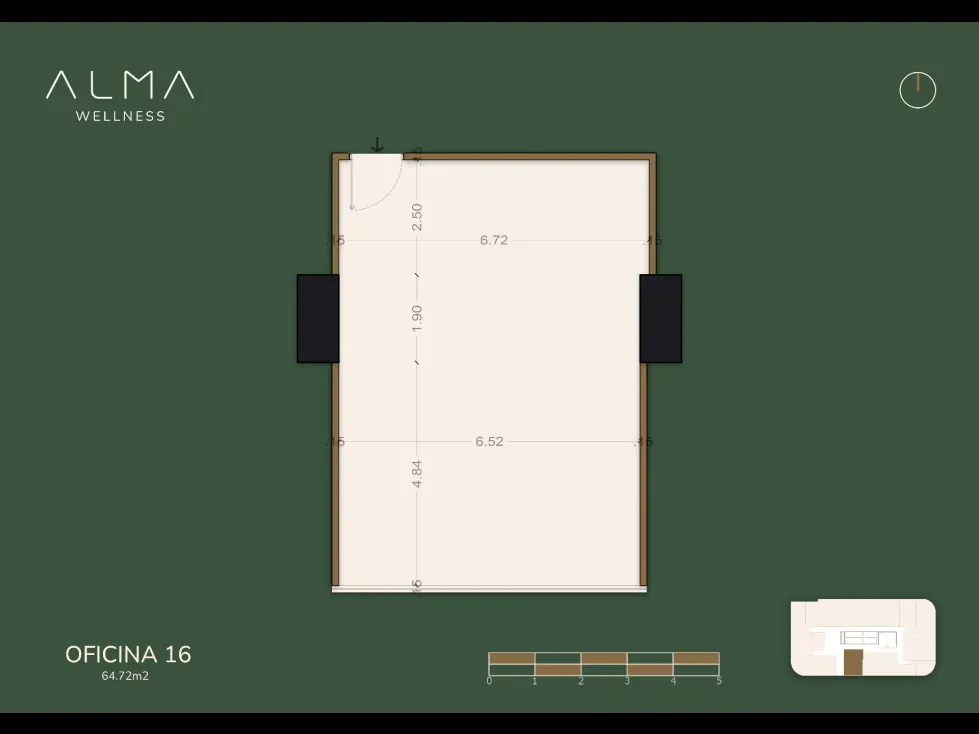 VENTA DE OFICINA CON FINANCIAMIENTO,64.72m², ALMA WELLNESS CARACAS - 2