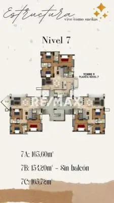 EDIFICIO RESIDENCIAL TORRE 9, APTO 7C CON BALCON - 3