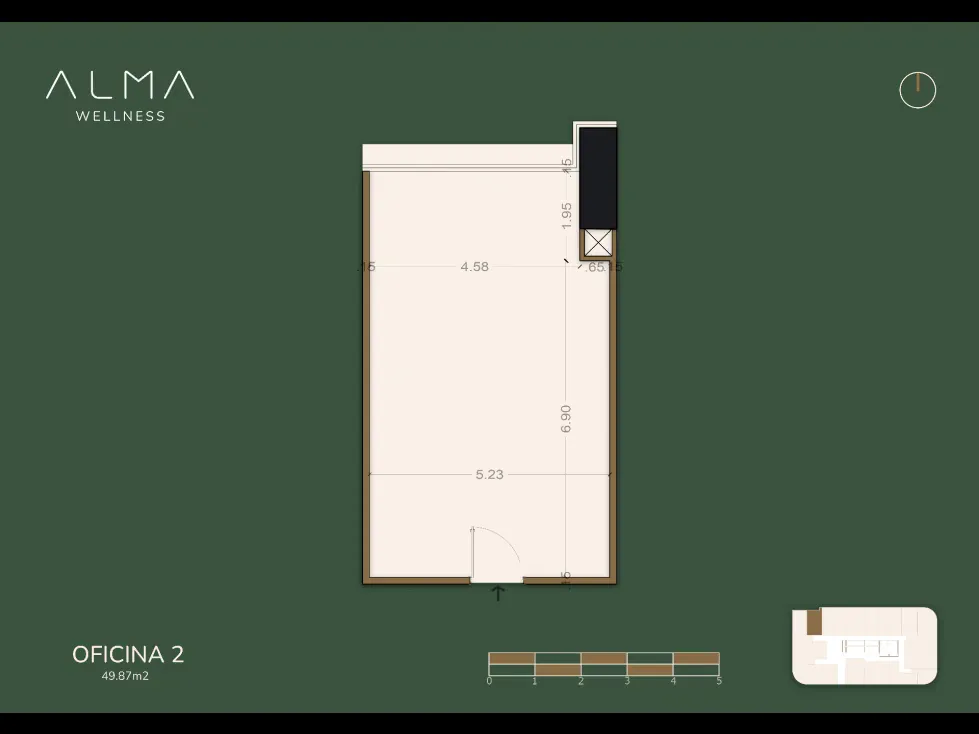VENTA DE OFICINA CON FINANCIAMIENTO, 49.87m², ALMA WELLNESS CARACAS - 2