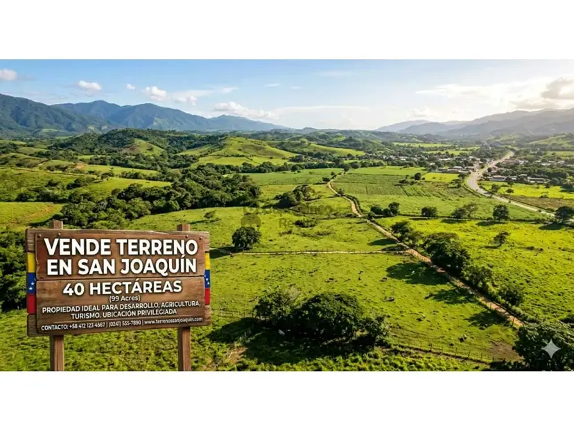 Se vende Terreno de 40 hectáreas en San Joaquín - Valencia