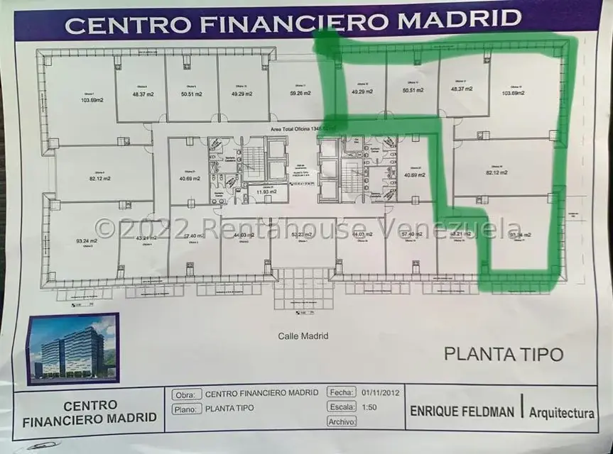 Oficina en Venta en Las Mercedes, Distrito Metropolitano - 2